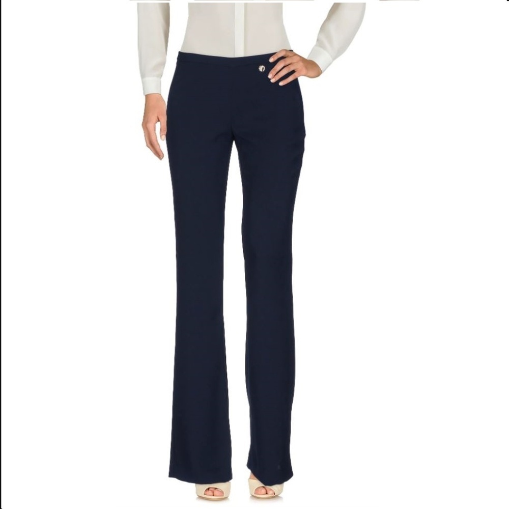 NWT New $334 VERSACE COLLECTION Casual pants Navy Size 44 US 8